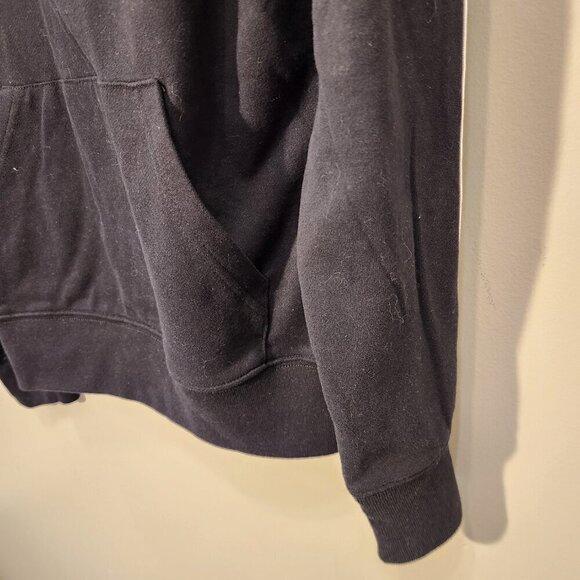 Aeropostale Hooded Sweatshirt Black Grunge Emo Streetwear Vibes - Size M - Picture 5 of 6
